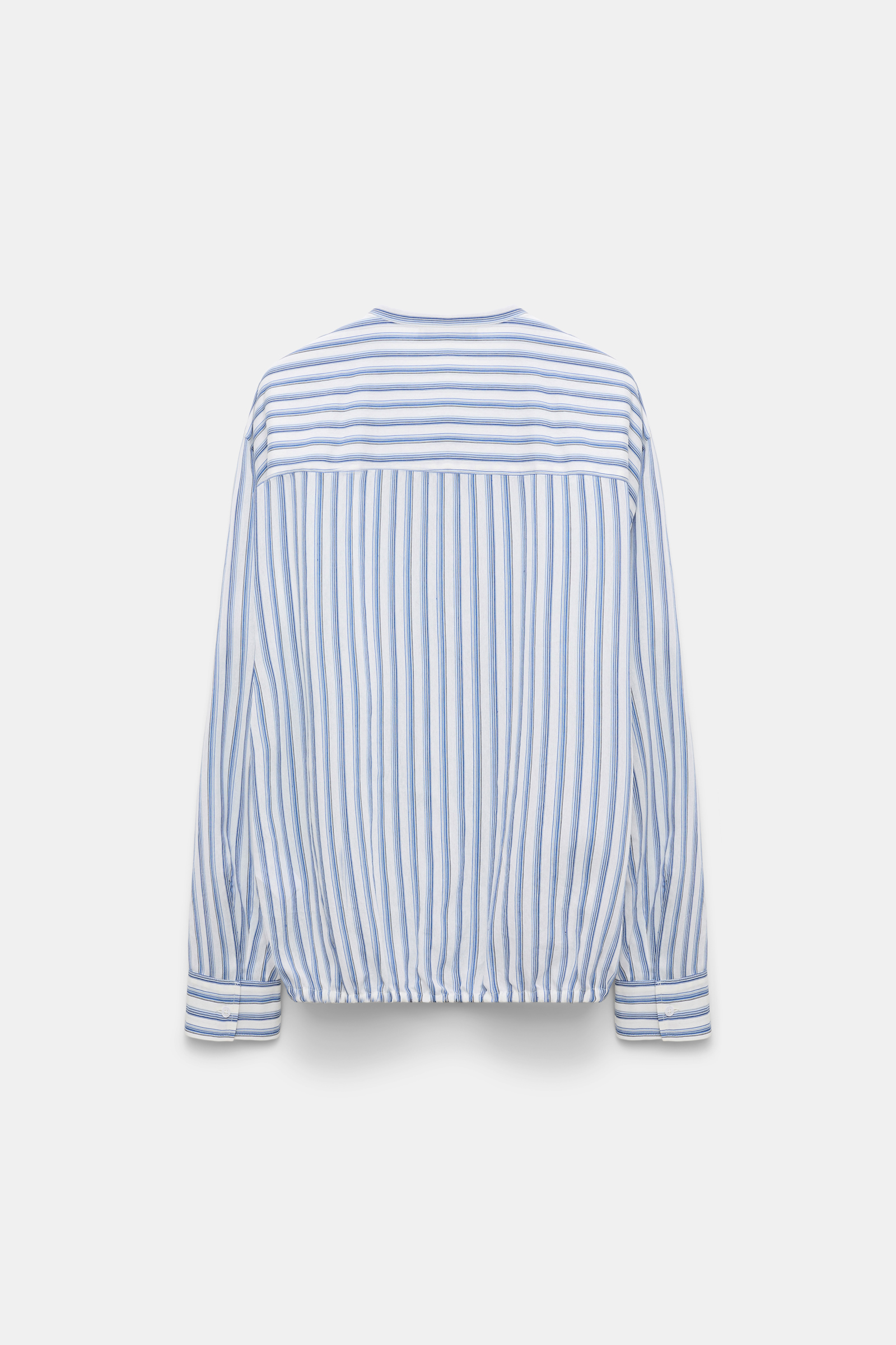 Dorothee Schumacher Blouson-Bluse mit Rüschen blue shadow stripe