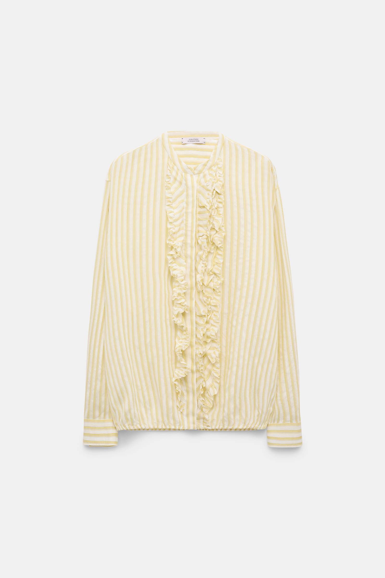 Dorothee Schumacher Blouson-Bluse mit Rüschen yellow shadow stripe