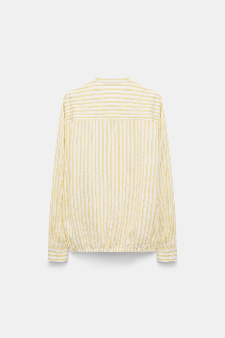 Dorothee Schumacher Blouson-Bluse mit Rüschen yellow shadow stripe