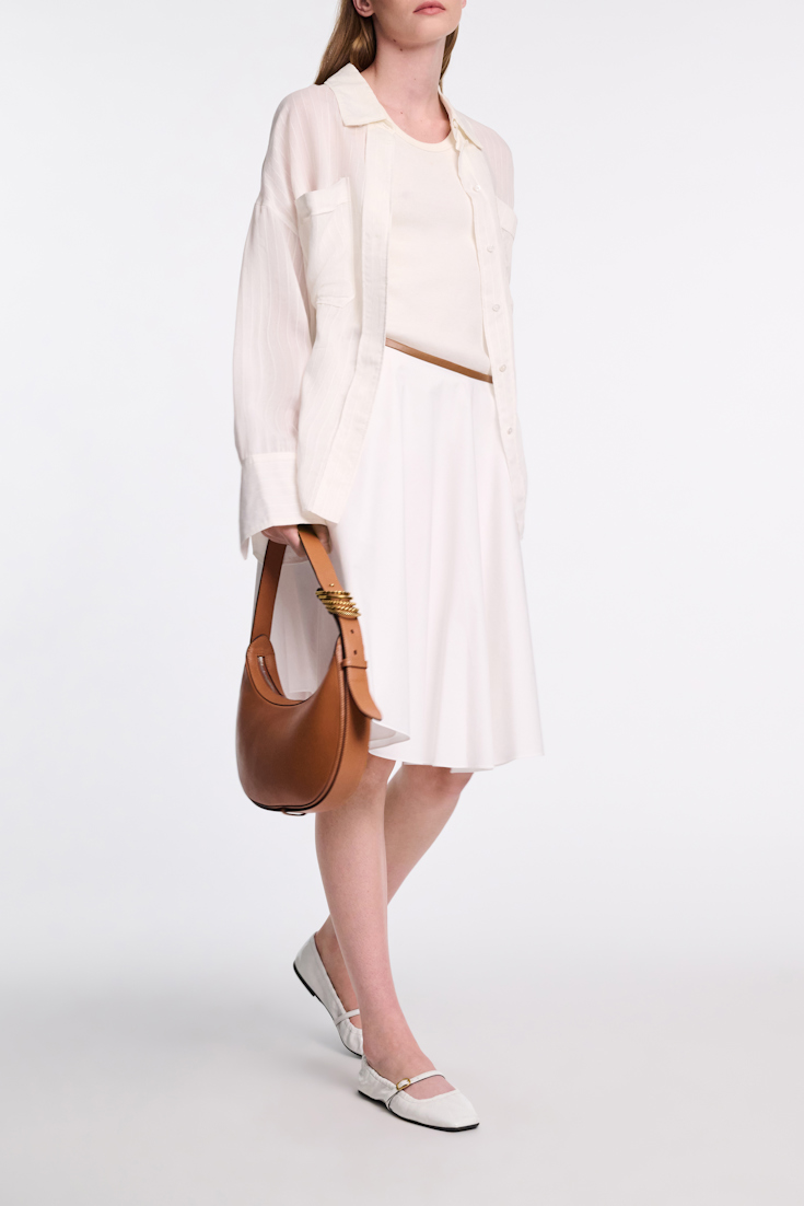 Dorothee Schumacher Oversized Hemd mit aufgesetzten Taschen pure white