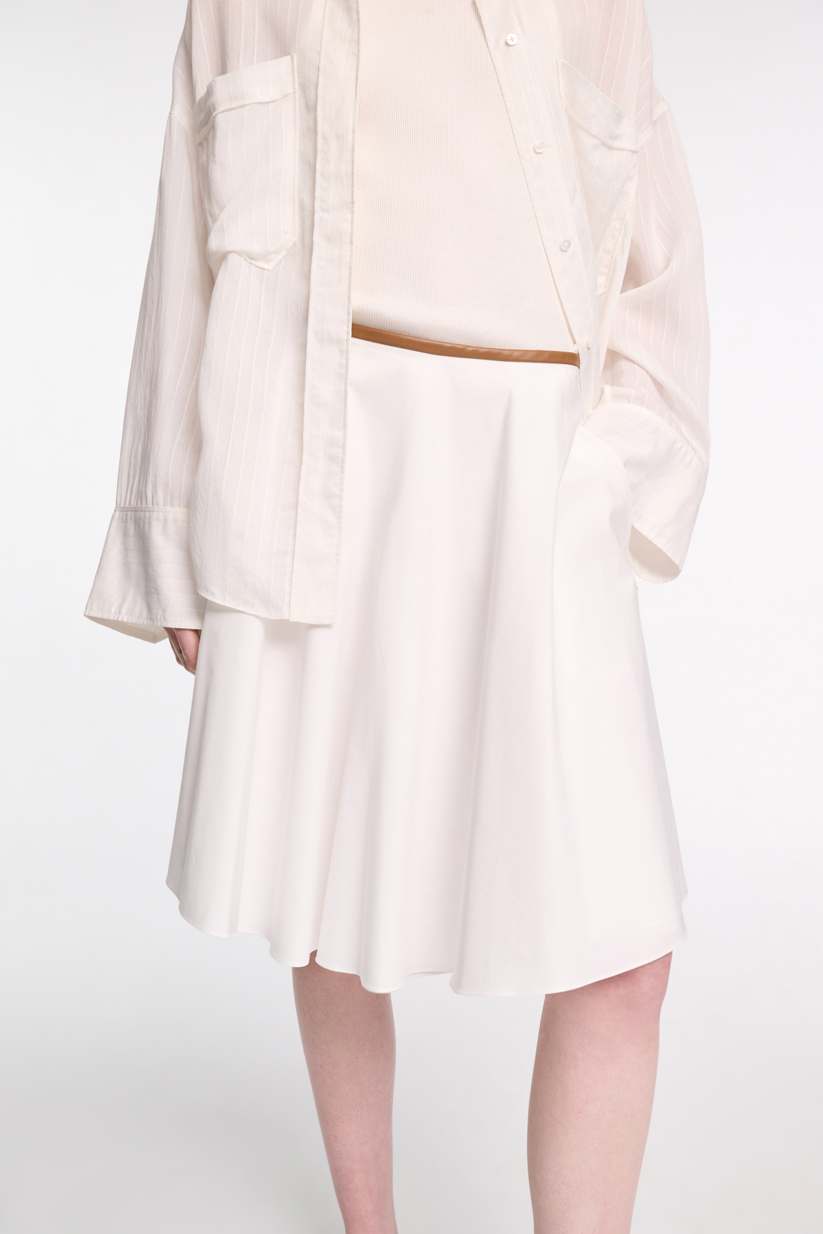 Dorothee Schumacher Oversized Hemd mit aufgesetzten Taschen pure white