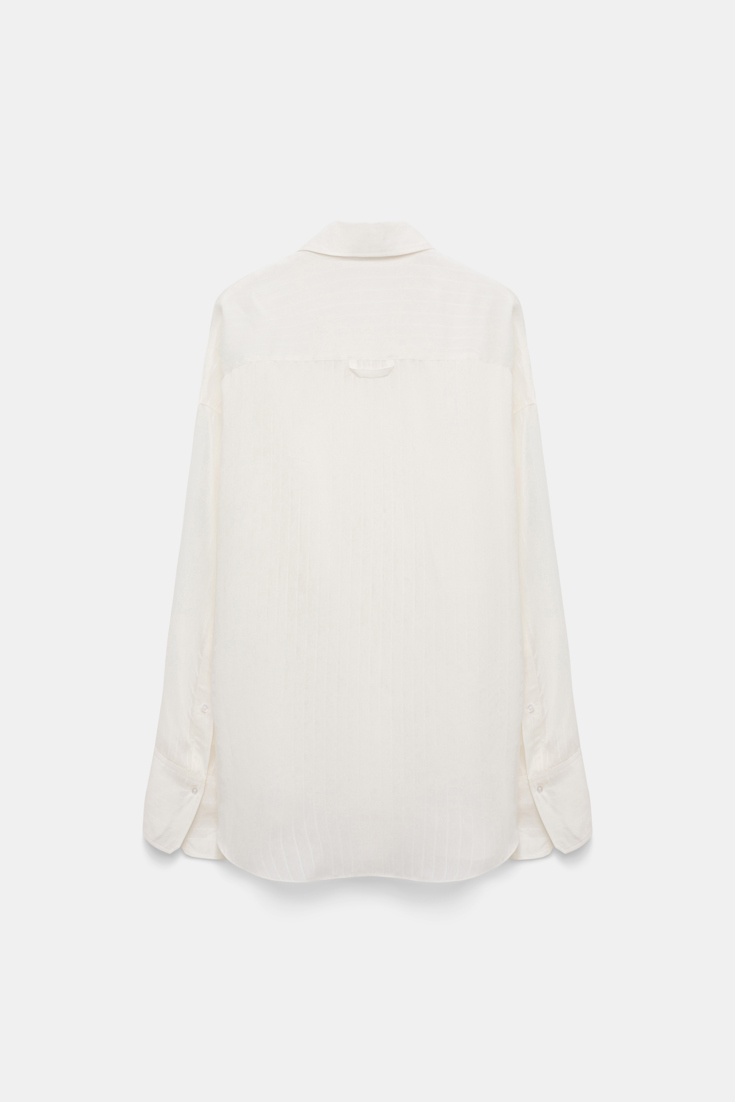 Dorothee Schumacher Oversized Hemd mit aufgesetzten Taschen pure white