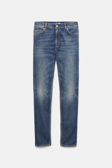 Dorothee Schumacher Skinny Jeans im used-Look denim blue
