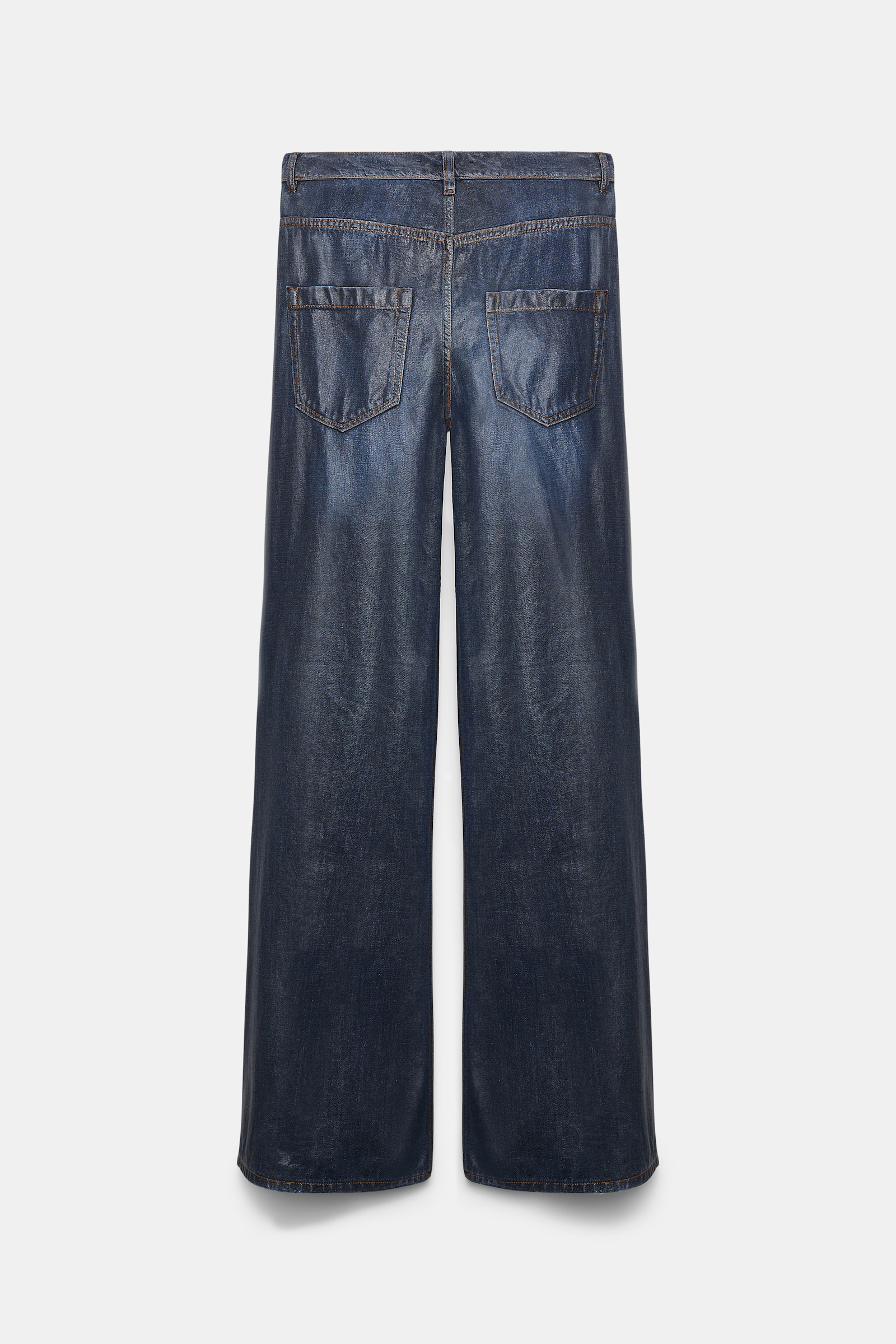 Dorothee Schumacher Wide leg jeans with under glass effect blue indigo