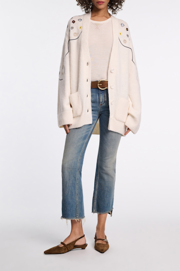Dorothee Schumacher Cropped flared jeans denim mix