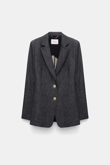Dorothee Schumacher Tailored denim blazer blue denim
