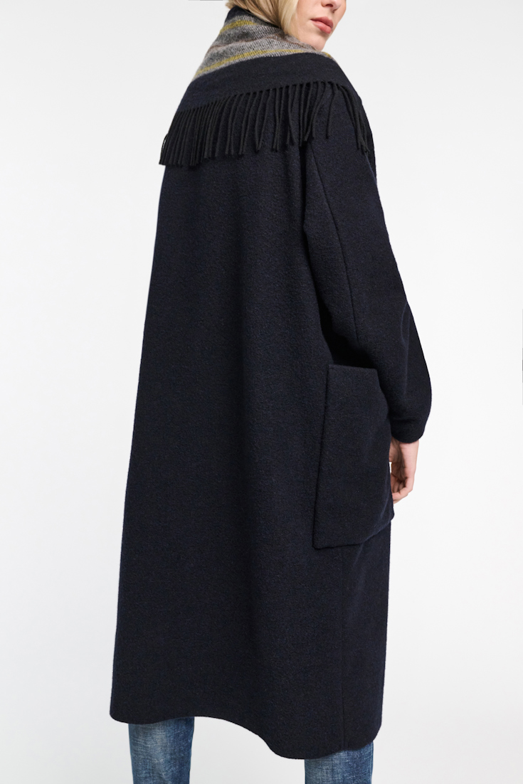 Dorothee Schumacher Oversized Mantel mit Schalkragen blue mix