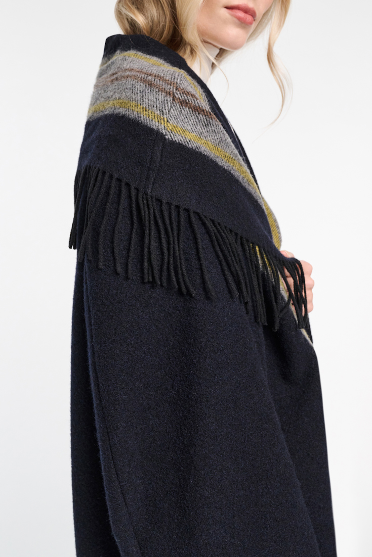 Dorothee Schumacher Oversized Mantel mit Schalkragen blue mix