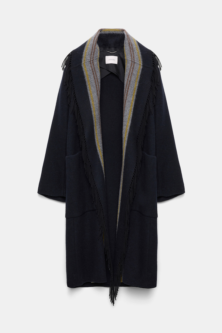 Dorothee Schumacher Oversized Mantel mit Schalkragen blue mix