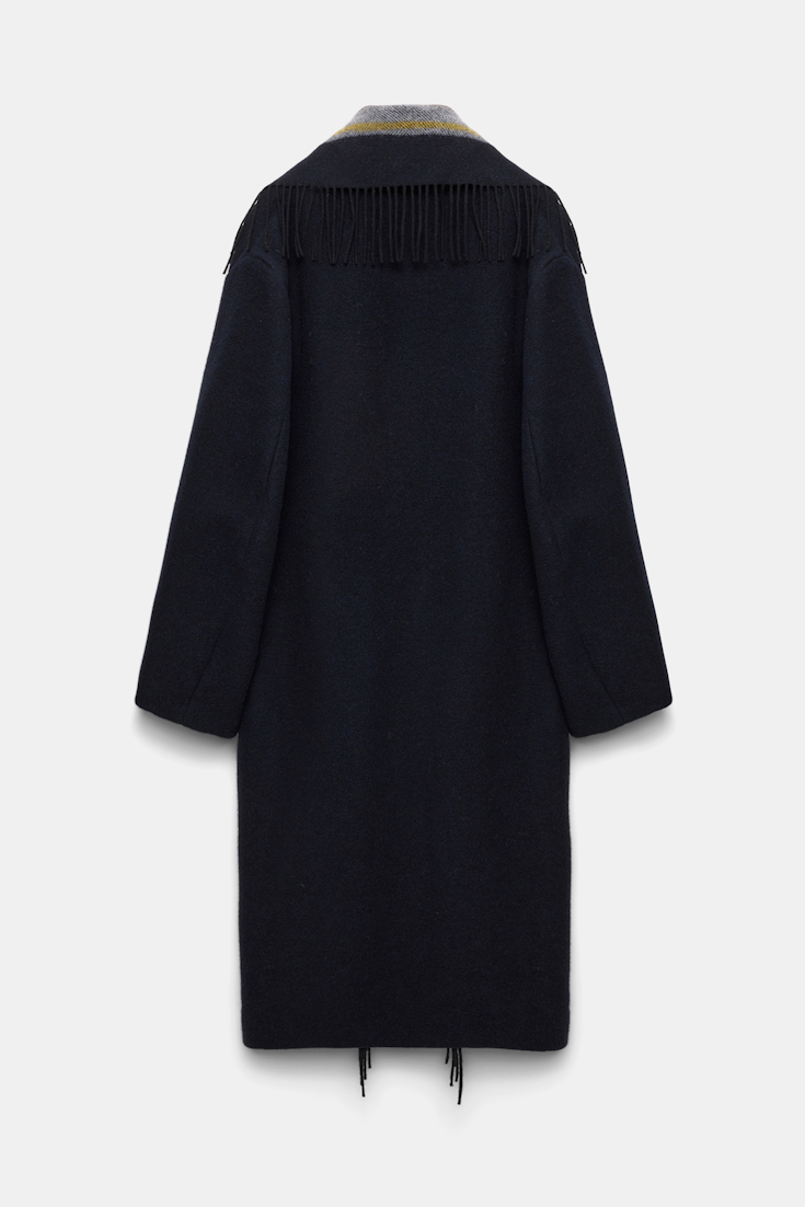 Dorothee Schumacher Oversized Mantel mit Schalkragen blue mix