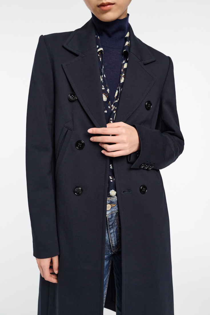 Dorothee Schumacher Indoor coat in Punto Milano dark navy