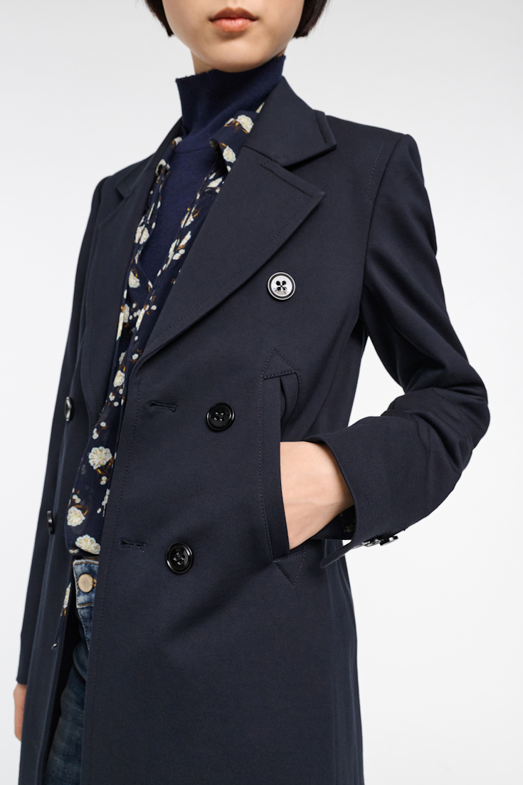 Dorothee Schumacher Indoor coat in Punto Milano dark navy