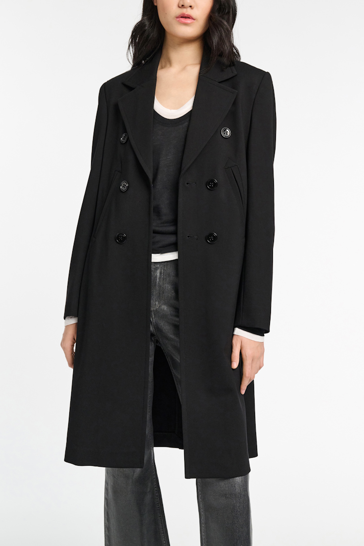 Dorothee Schumacher Indoor coat in Punto Milano pure black