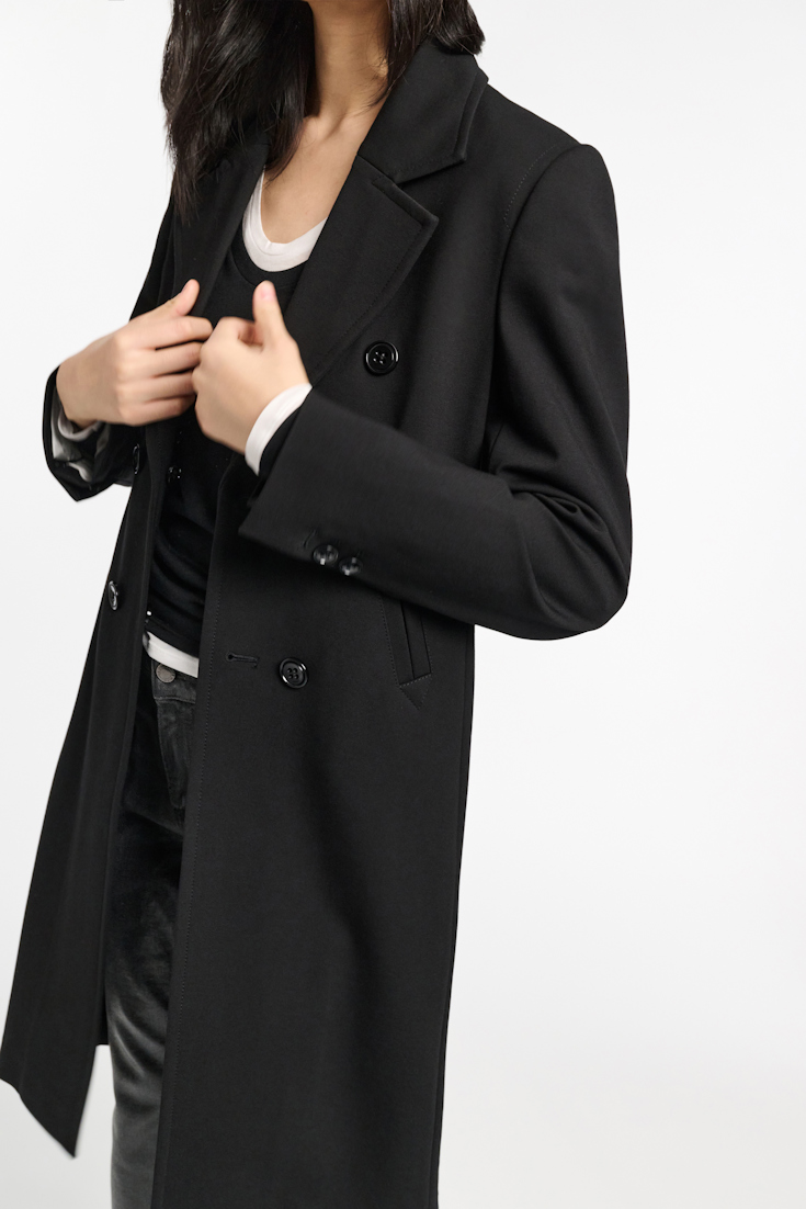 Dorothee Schumacher Indoor coat in Punto Milano pure black