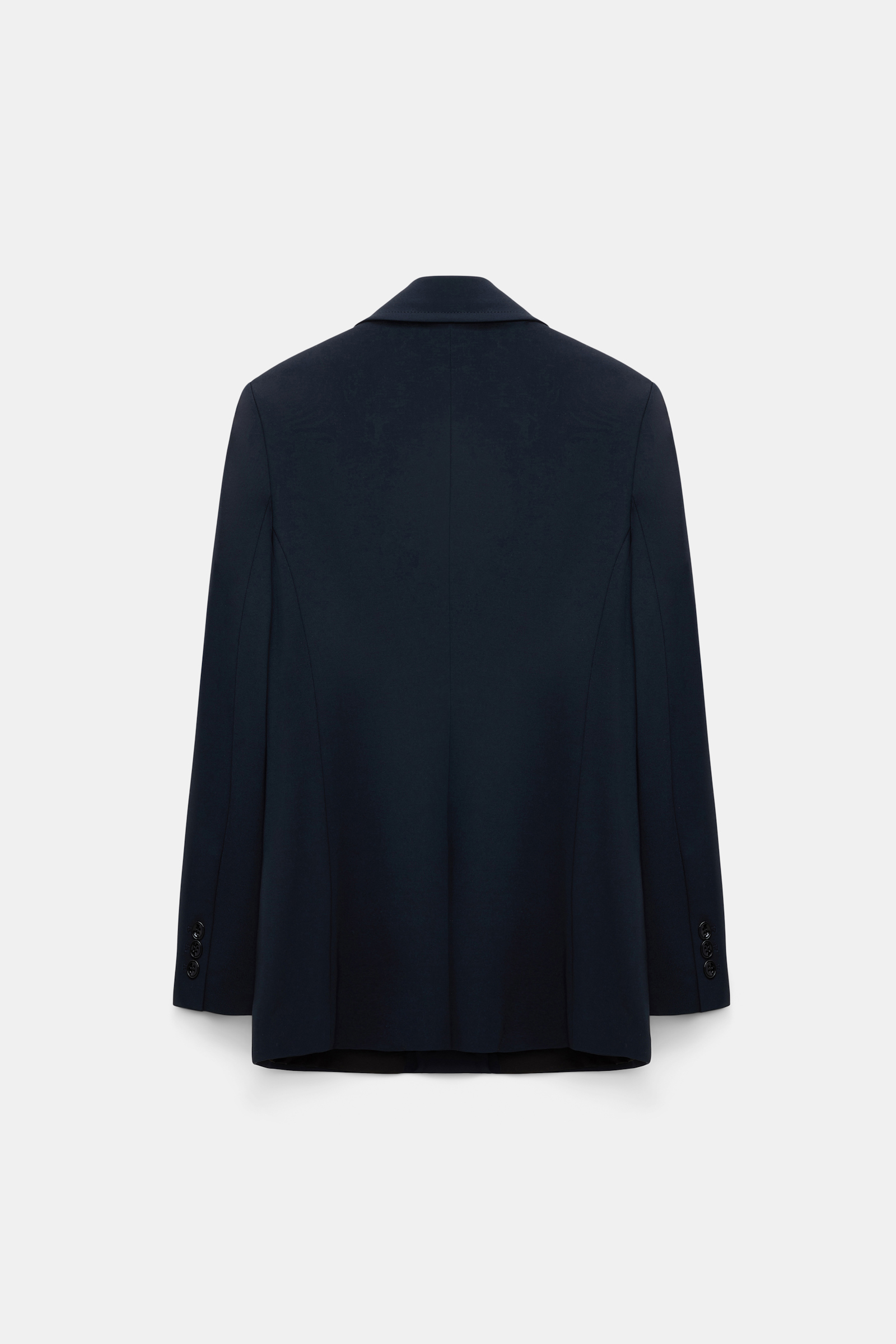 Dorothee Schumacher Zweireihiger Blazer aus Punto Milano dark navy