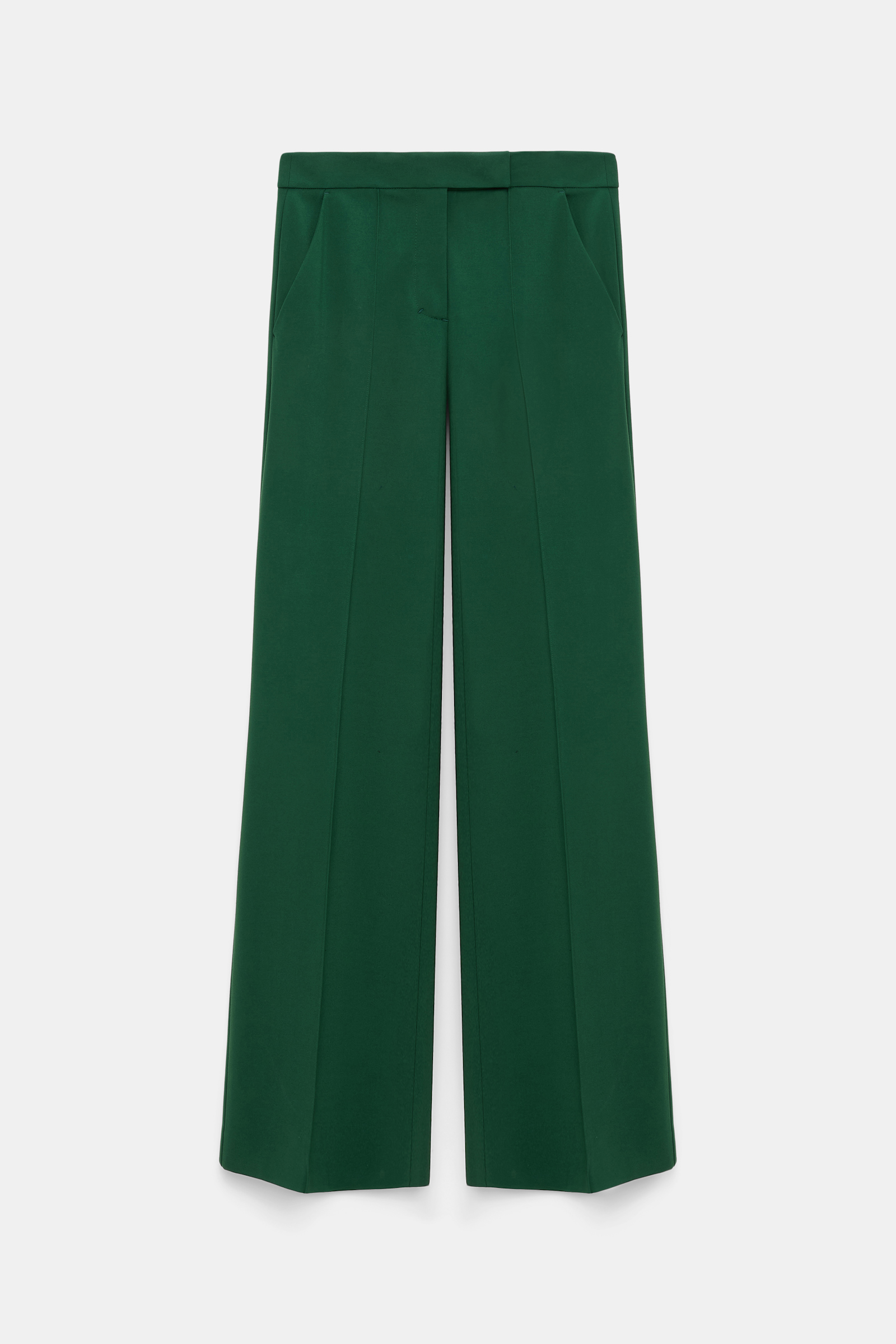Dorothee Schumacher Wide leg pants in Punto Milano gras green
