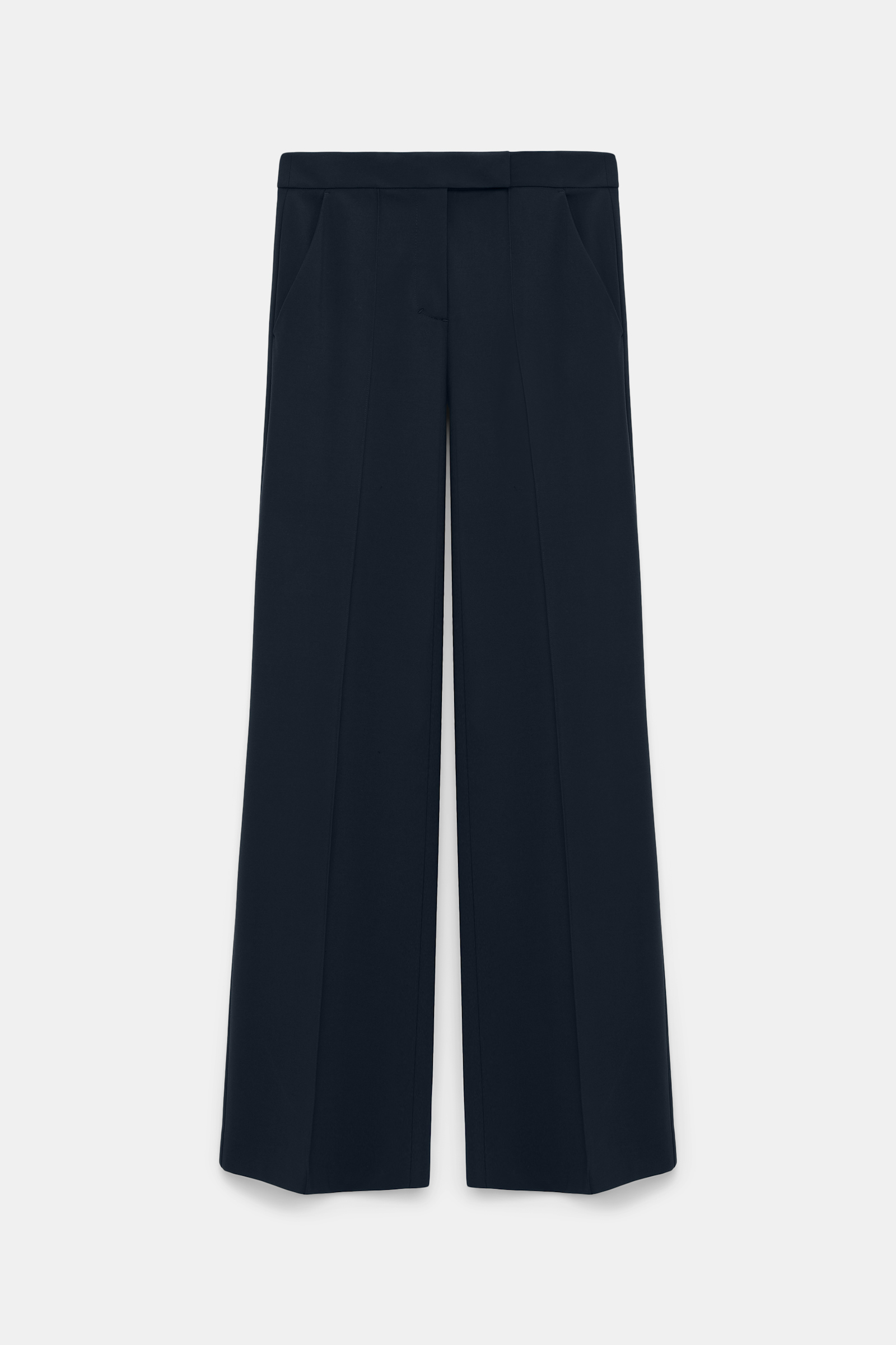 Dorothee Schumacher Hose aus Punto Milano mit weitem Bein dark navy