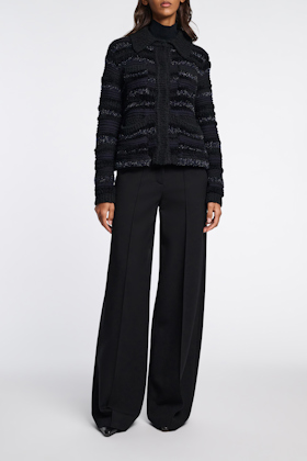 Dorothee Schumacher Hose aus Punto Milano mit weitem Bein pure black