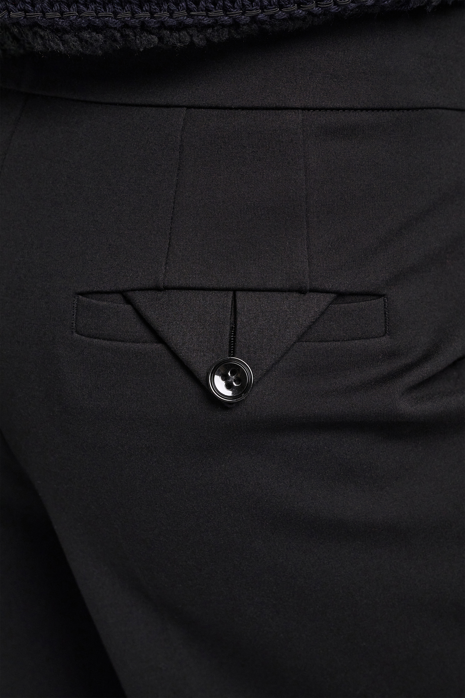 Dorothee Schumacher Hose aus Punto Milano mit weitem Bein pure black