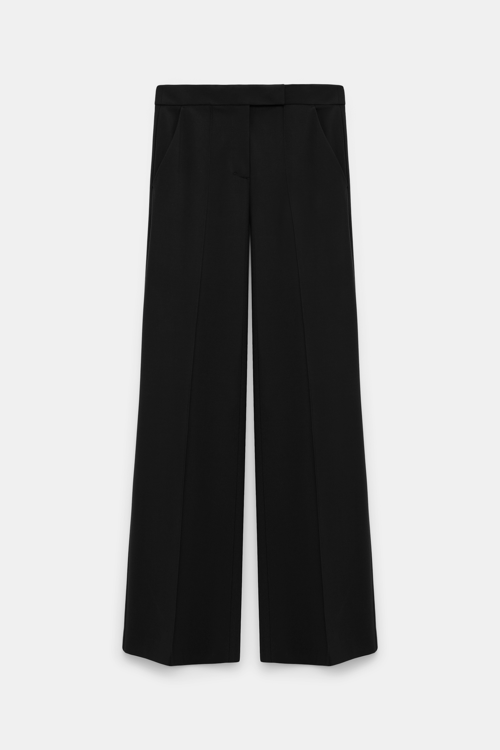 Dorothee Schumacher Hose aus Punto Milano mit weitem Bein pure black