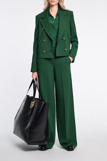Dorothee Schumacher Boxy blazer in Punto Milano gras green