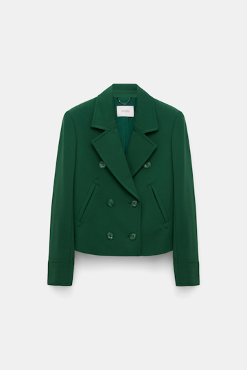 Dorothee Schumacher Boxy blazer in Punto Milano gras green