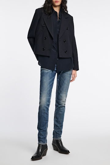 Dorothee Schumacher Boxy blazer in Punto Milano dark navy
