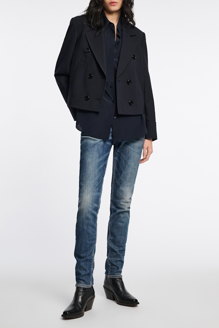 Dorothee Schumacher Boxy blazer in Punto Milano dark navy