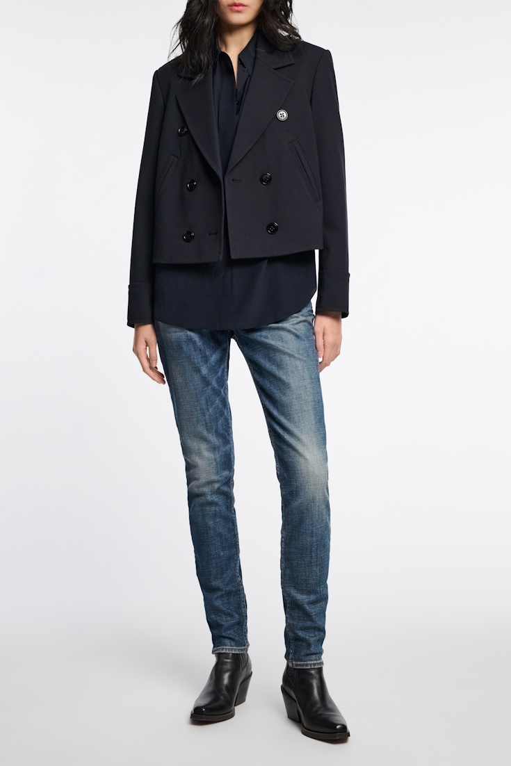 Dorothee Schumacher Boxy blazer in Punto Milano dark navy