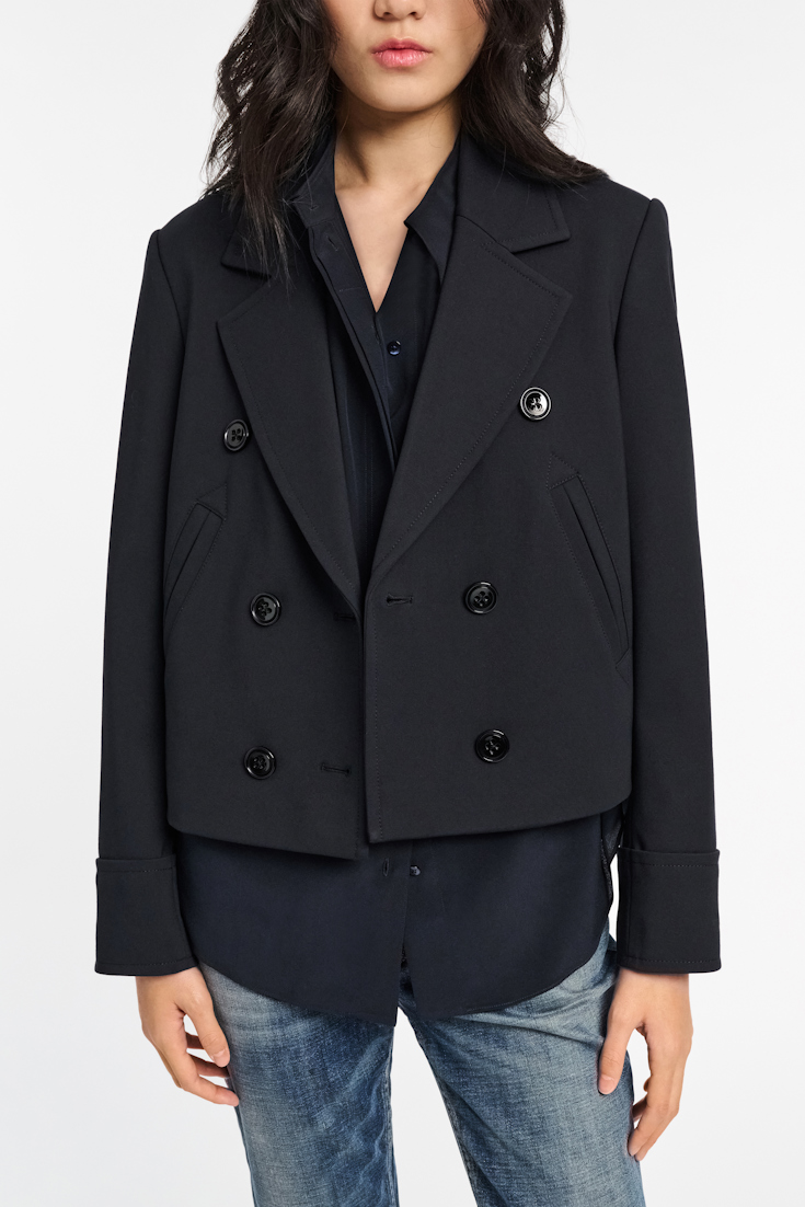 Dorothee Schumacher Boxy blazer in Punto Milano dark navy