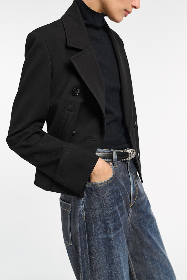 Dorothee Schumacher Boxy blazer in Punto Milano pure black