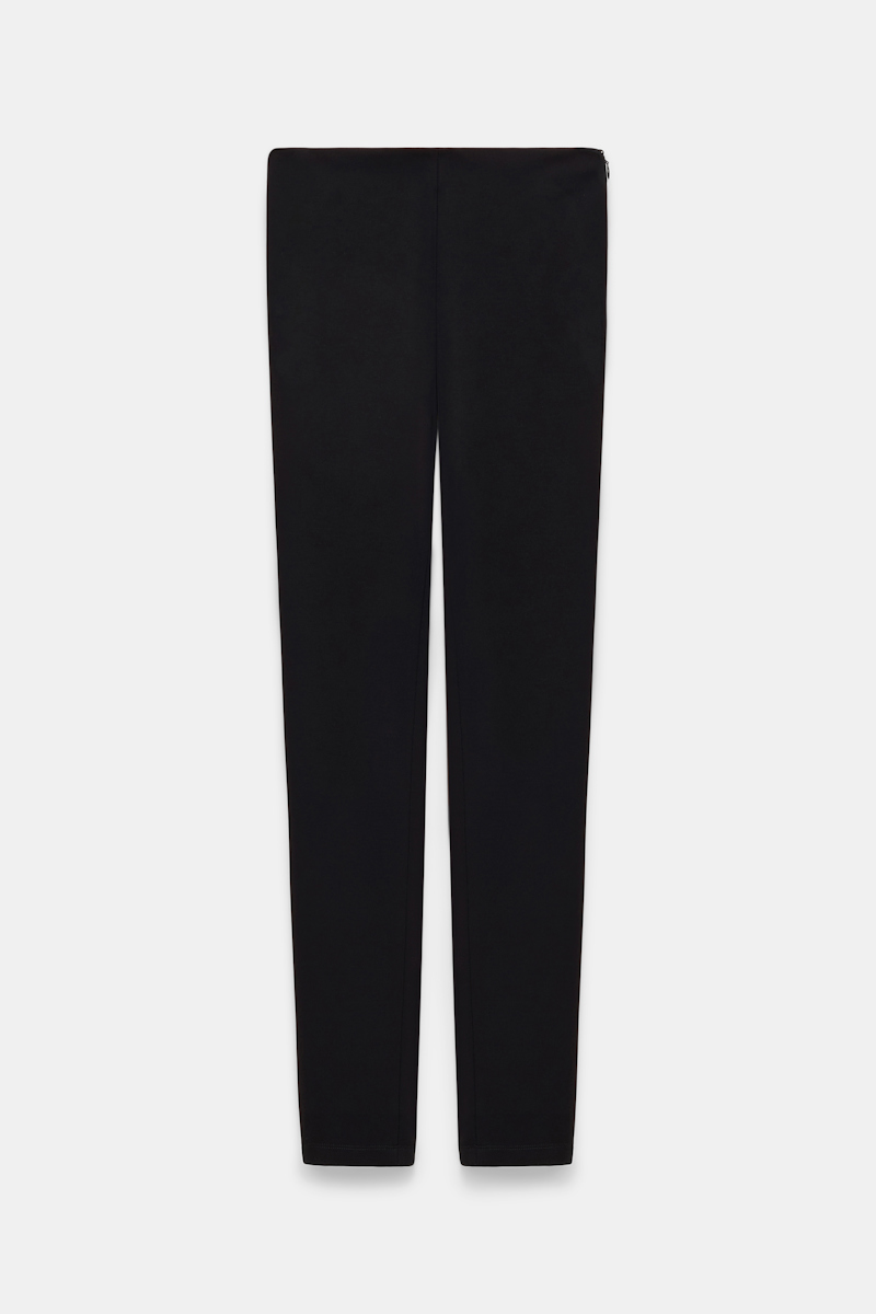 Shop Dorothee Schumacher Leggings In Punto Milano In Black