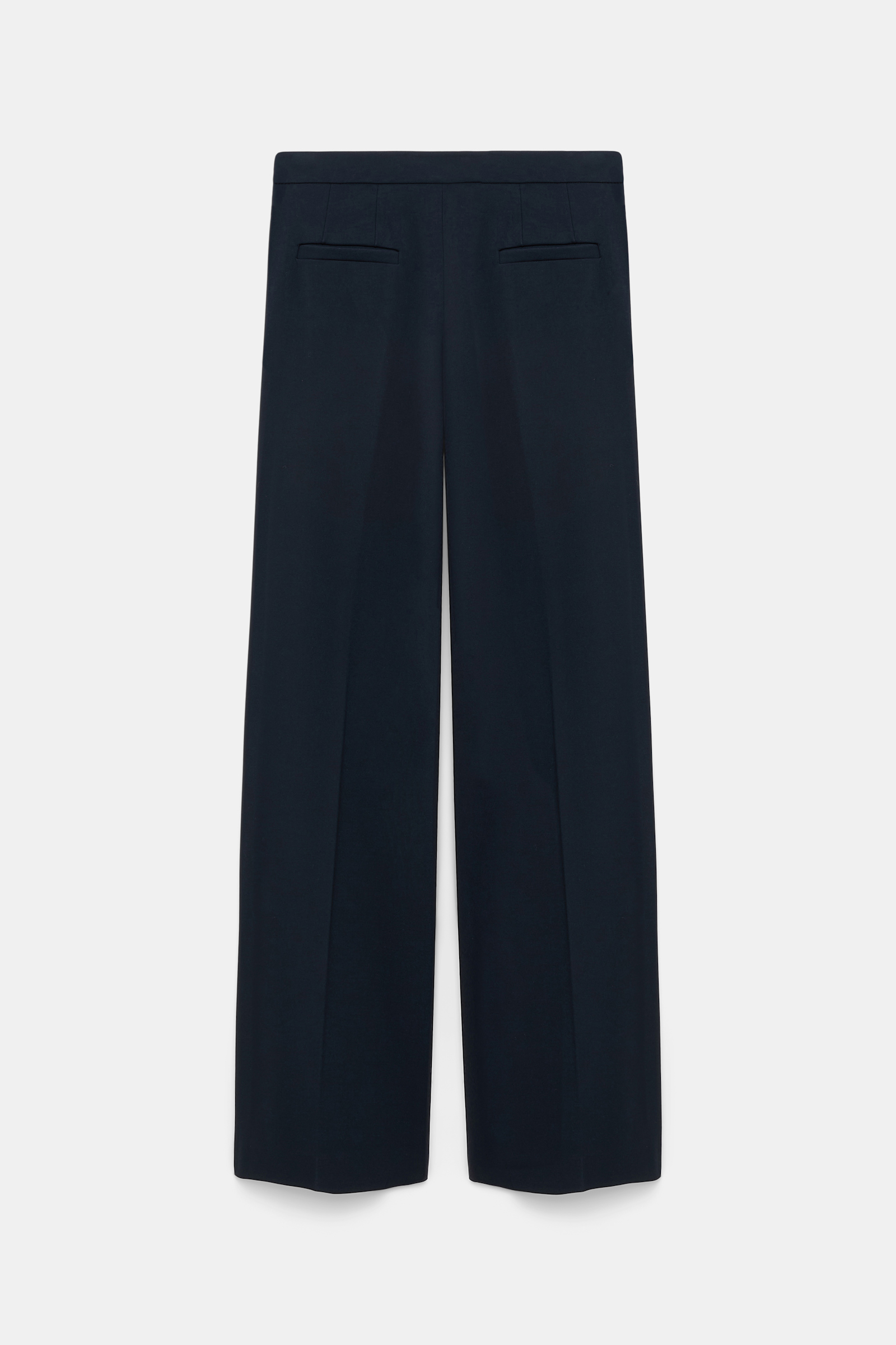 Dorothee Schumacher Hose aus Punto Milano mit goldenen Knöpfen dark navy