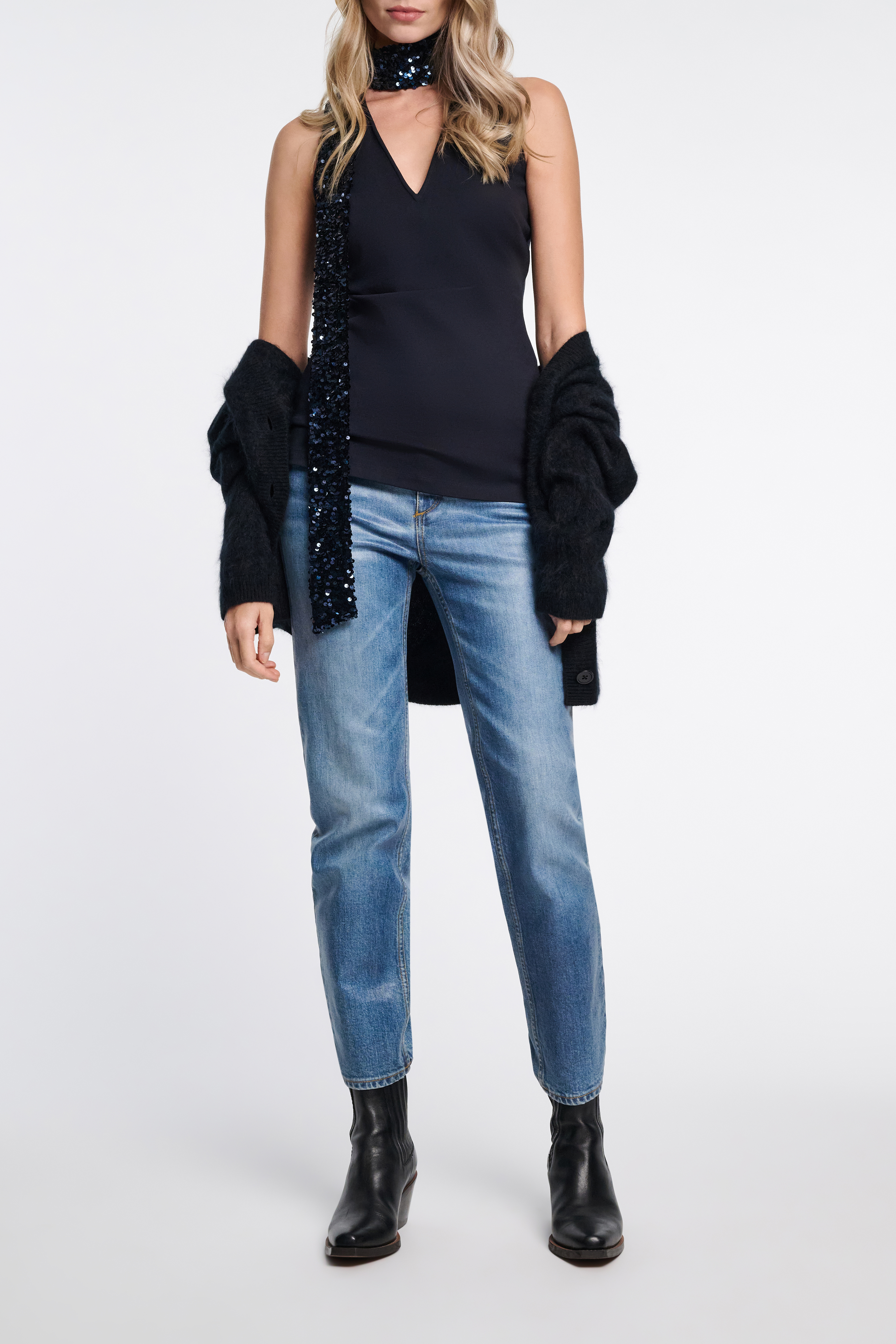 Dorothee Schumacher Punto Milano top with sequin