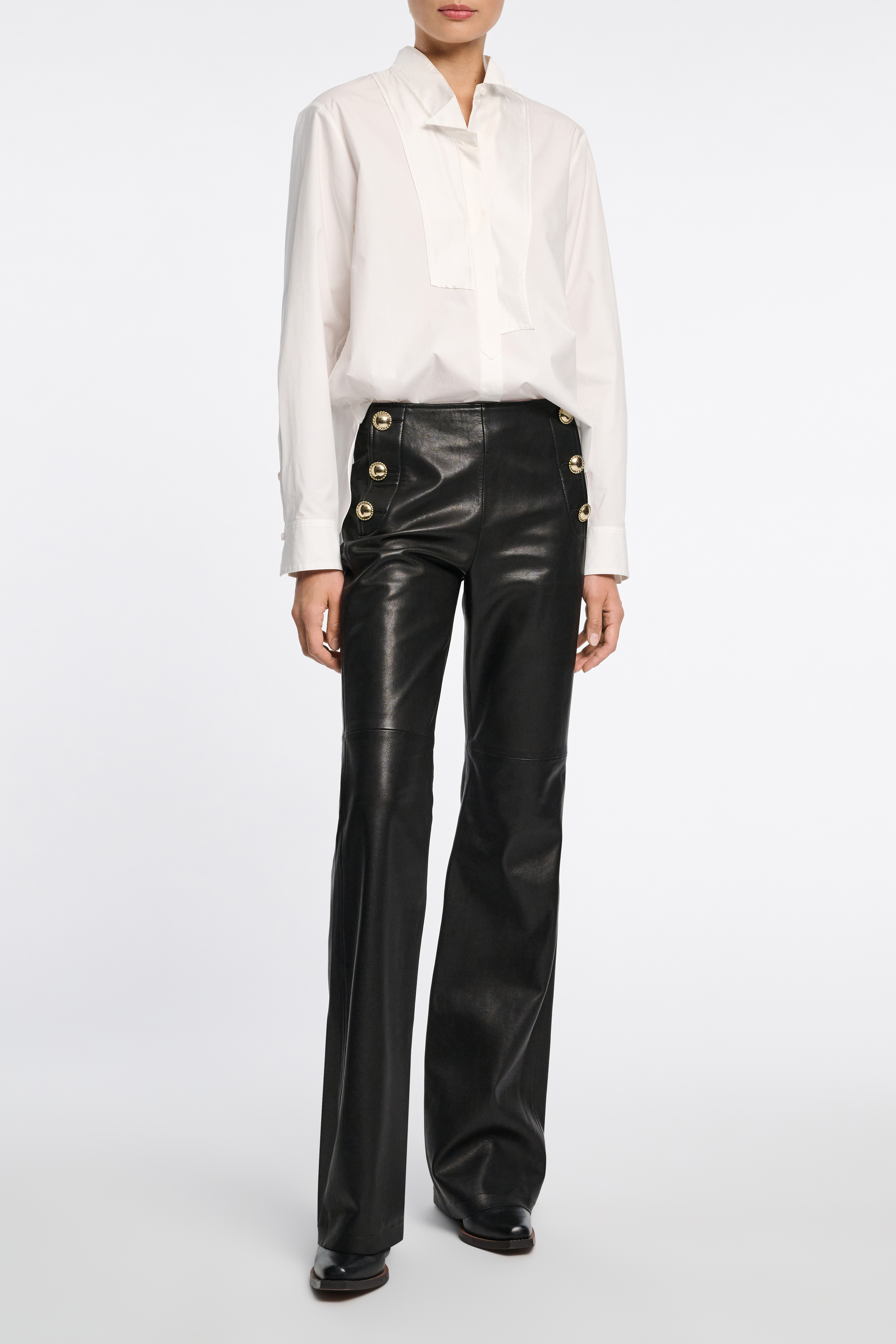 送料関税込★DOROTHEE SCHUMACHER★ウール混テーパード・パンツ Dorothee Schumacher - Sparkling Touch Ivory Beaded Top