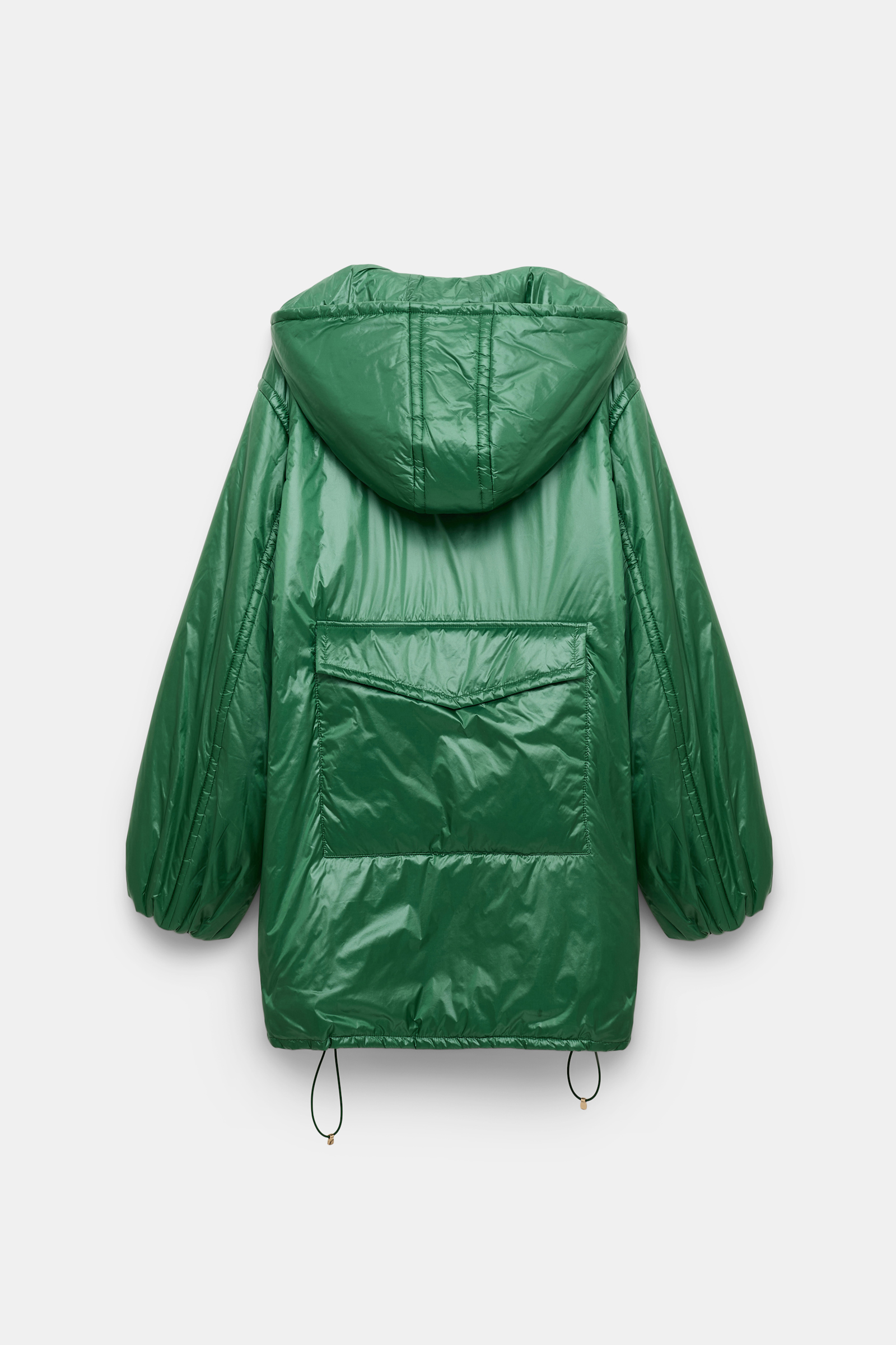 Dorothee Schumacher Hooded nylon anorak-style jacket gras green