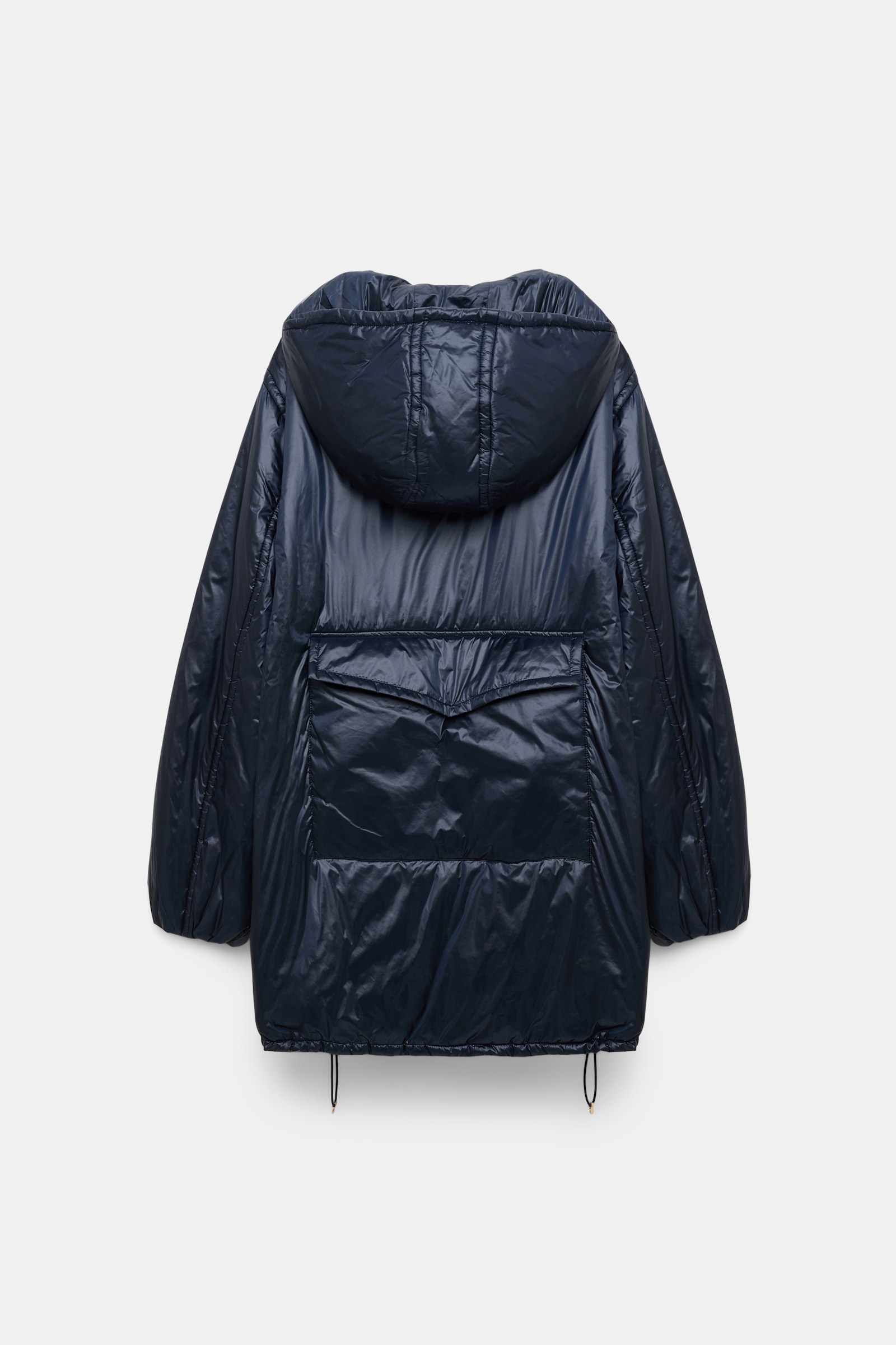 Dorothee Schumacher Hooded nylon anorak-style jacket dark navy