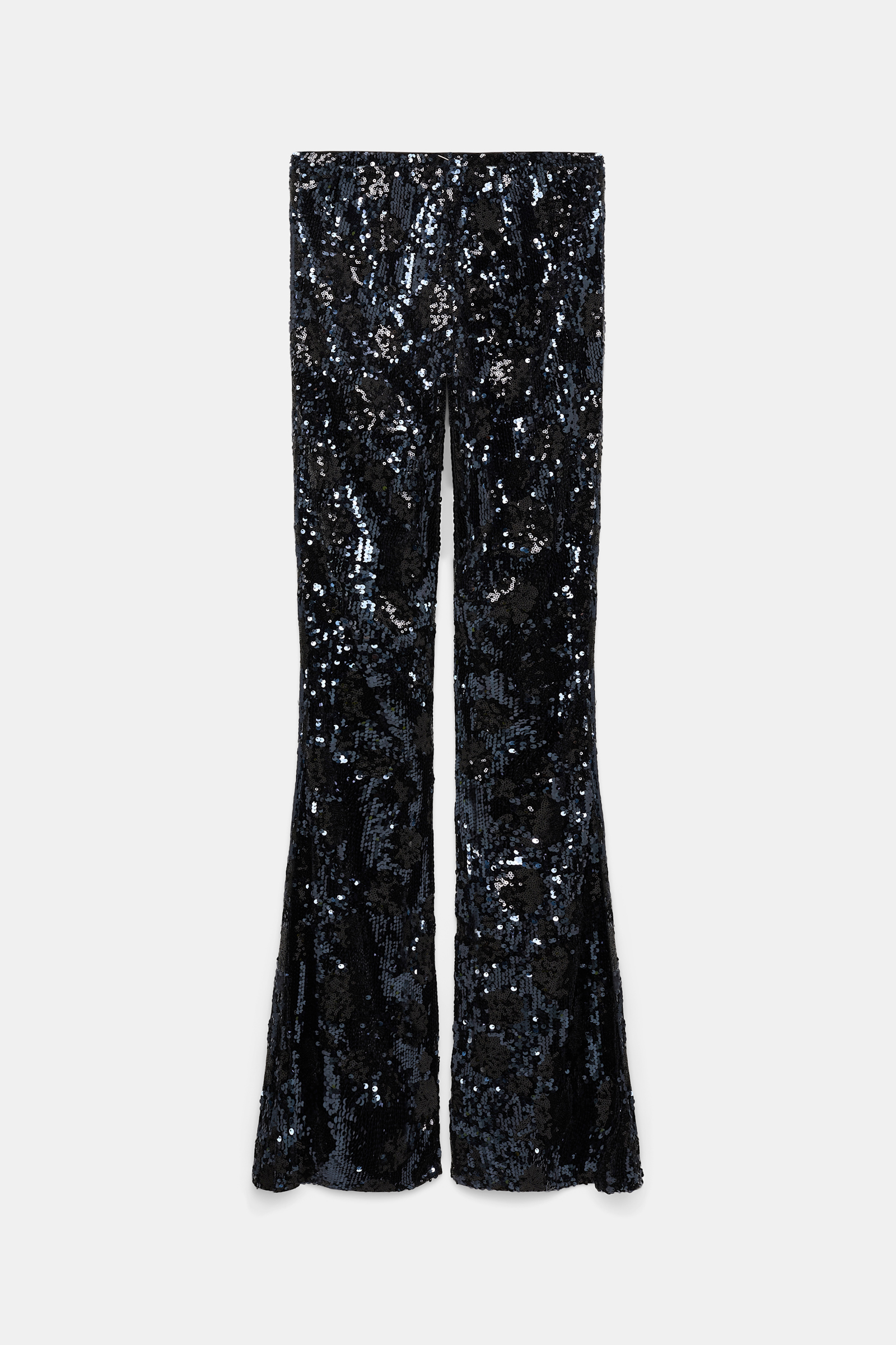 Dorothee Schumacher Hose aus Pailletten im Flower-Design dark navy