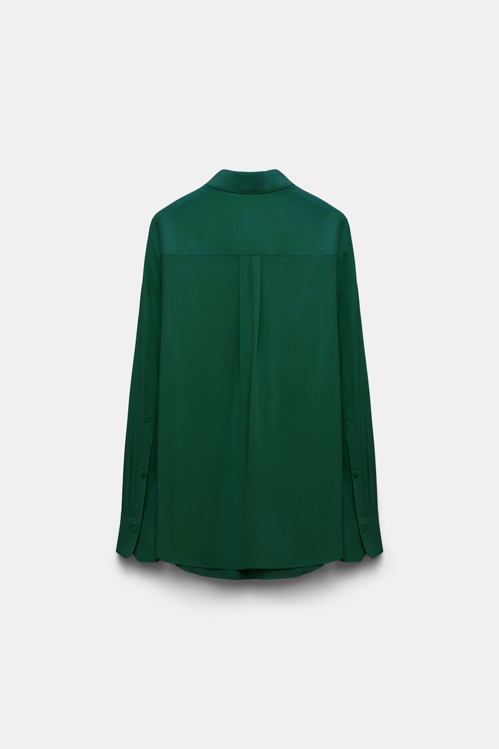 Dorothee Schumacher Seidenbluse aus Crêpe de Chine gras green