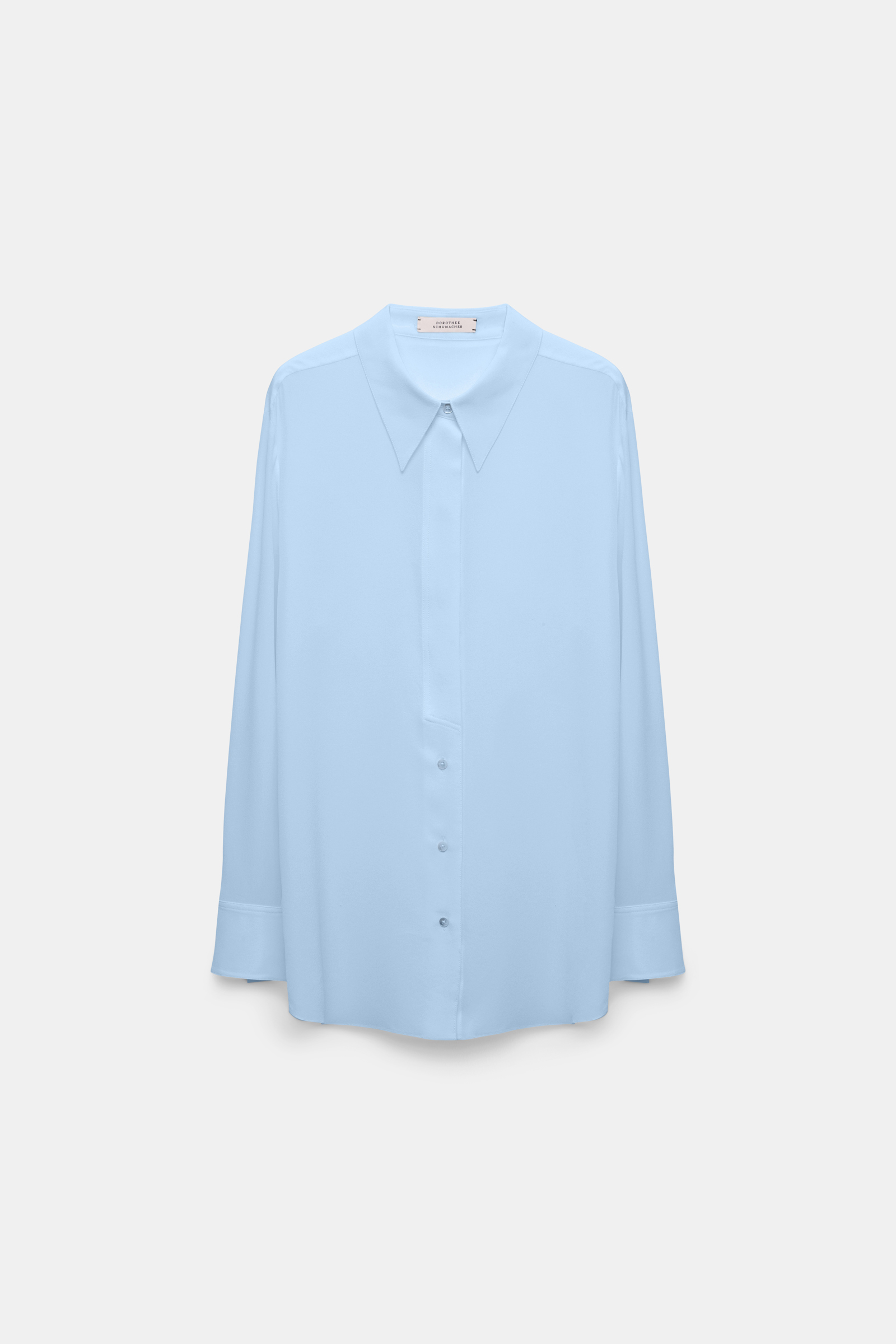 Dorothee Schumacher Seidenbluse aus Crêpe de Chine sky