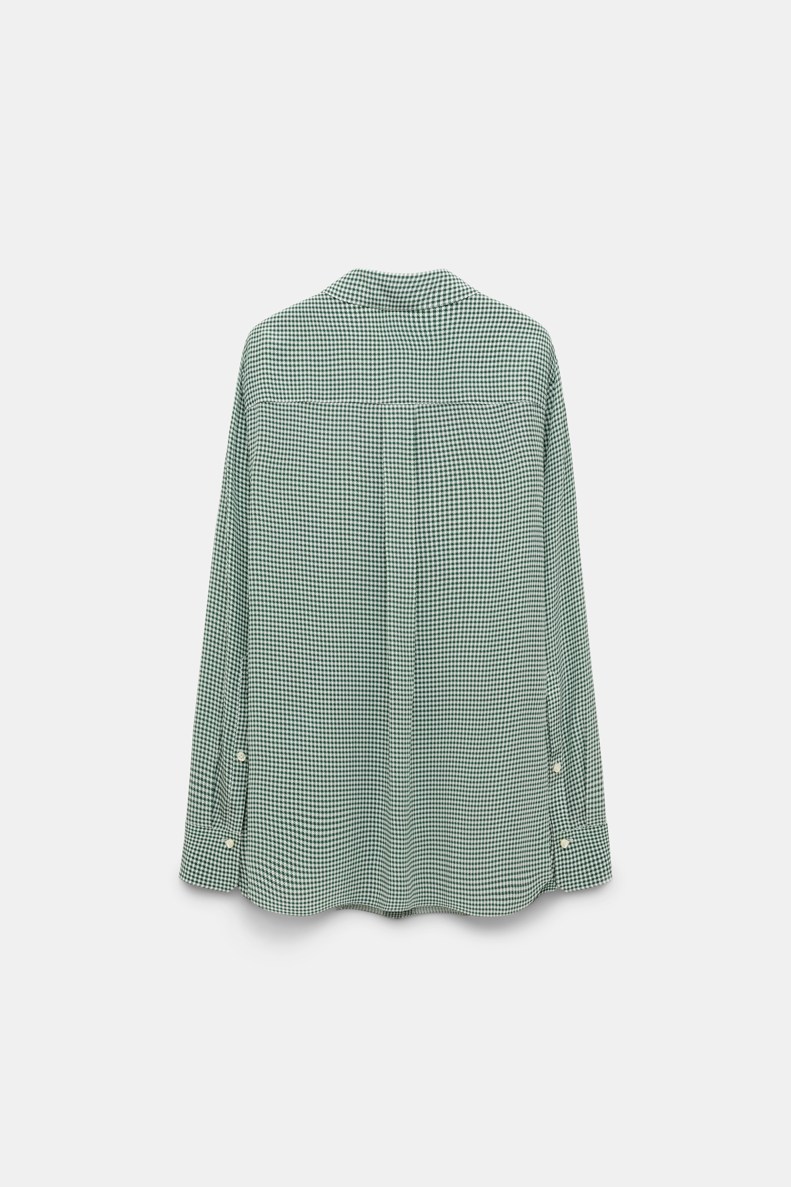 Dorothee Schumacher Gingham print silk-viscose blouse with epaulettes green vichy
