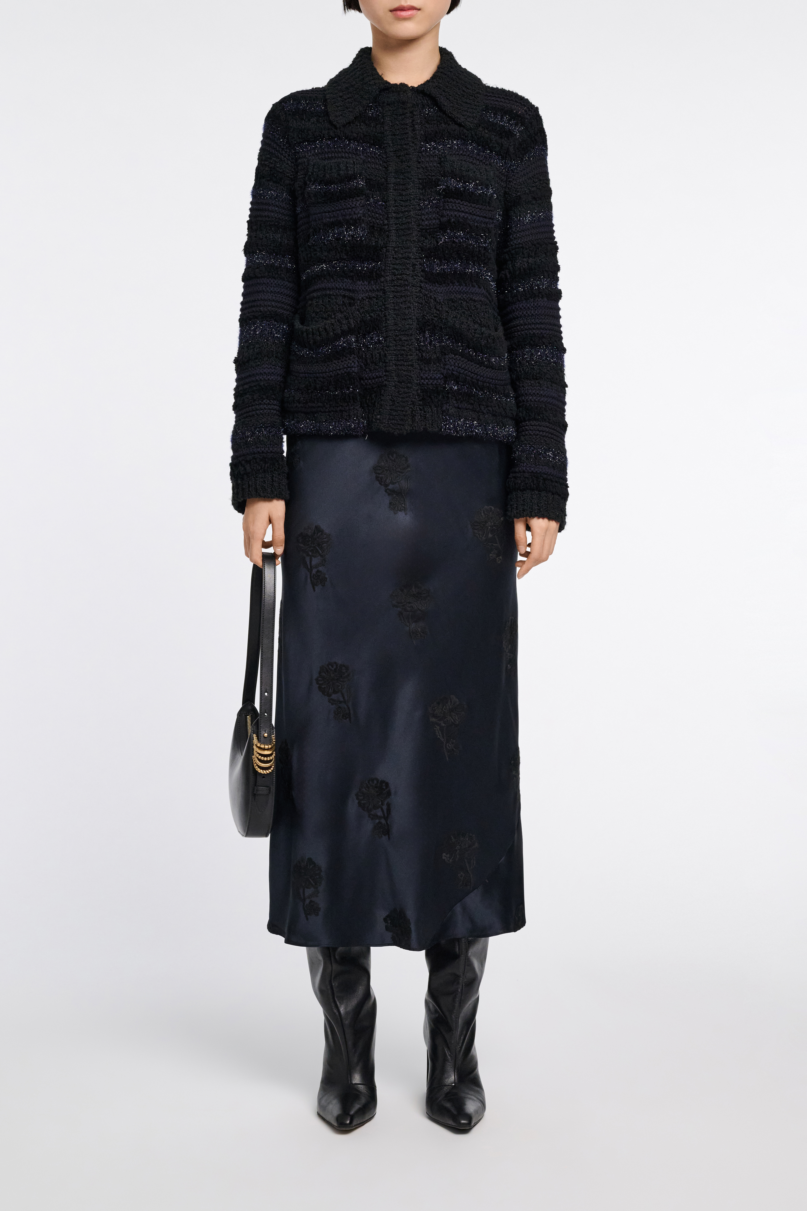 Dorothee Schumacher Embroidered flower silk-satin
