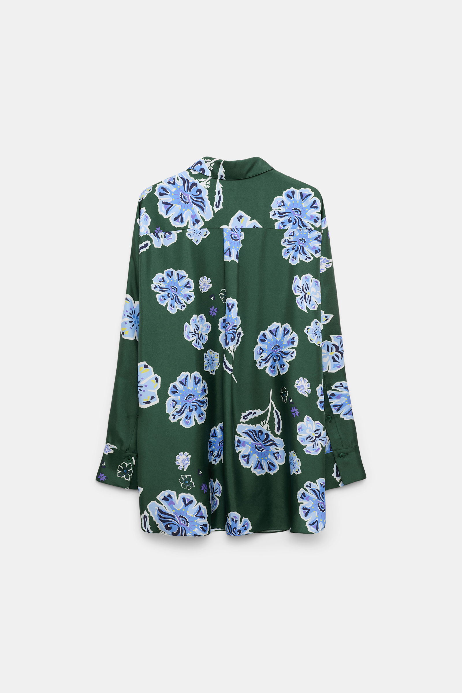 Dorothee Schumacher Floral print silk twill blouse Big Garden green