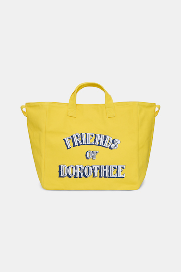 Dorothee Schumacher FRIENDS OF DOROTHEE canvas tote bright yellow
