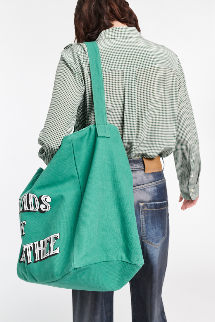Dorothee Schumacher FRIENDS OF DOROTHEE canvas tote green