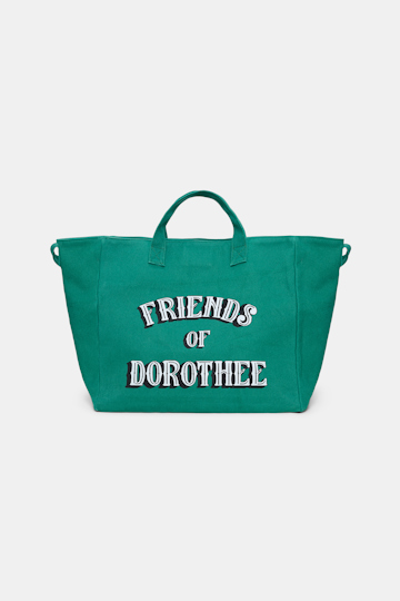Dorothee Schumacher FRIENDS OF DOROTHEE canvas tote green
