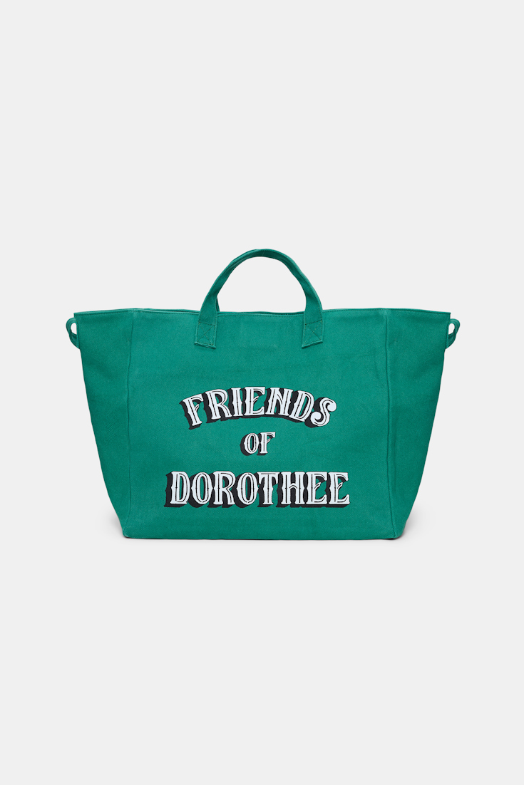 Dorothee Schumacher FRIENDS OF DOROTHEE canvas tote green