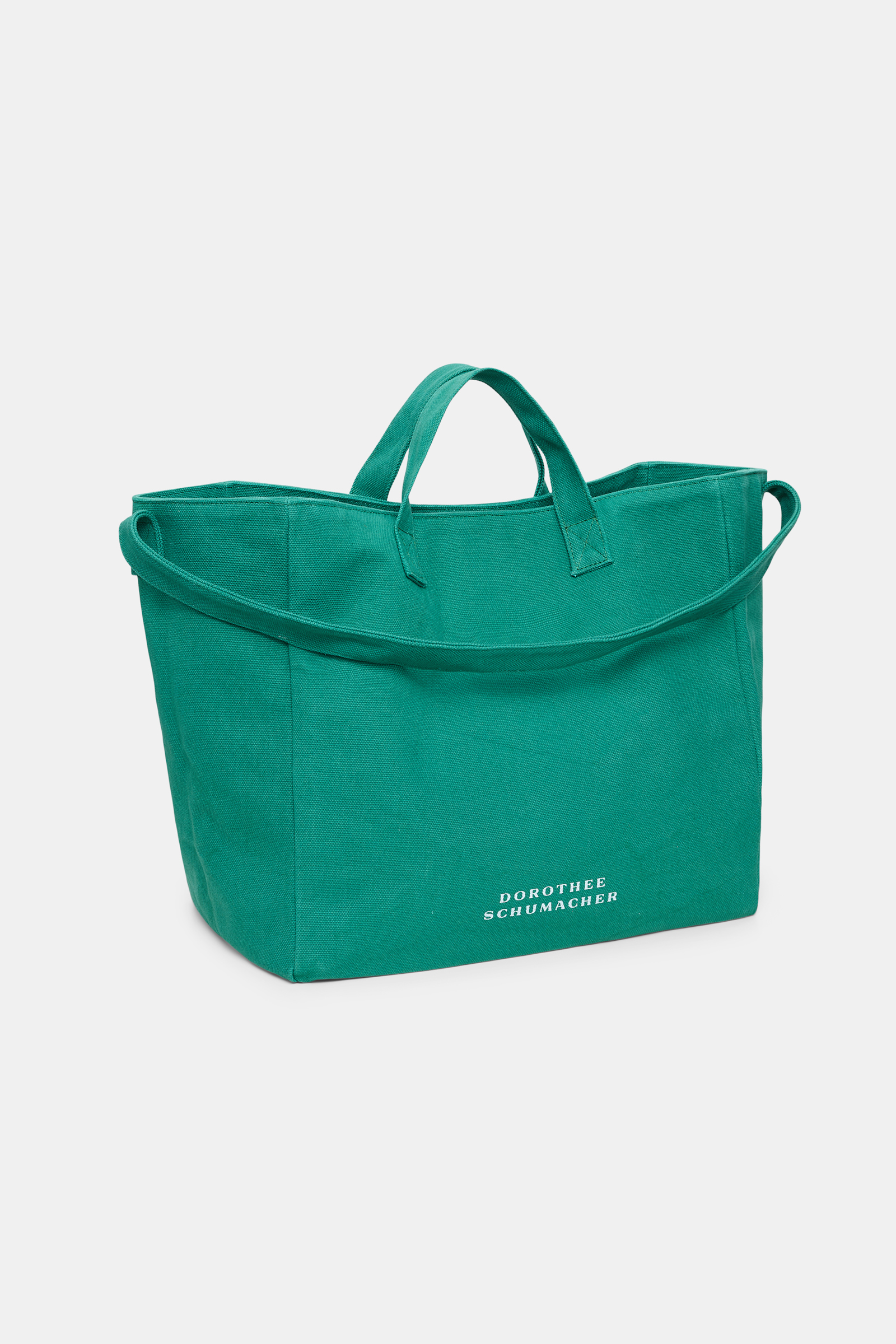 Dorothee Schumacher FRIENDS OF DOROTHEE canvas tote green