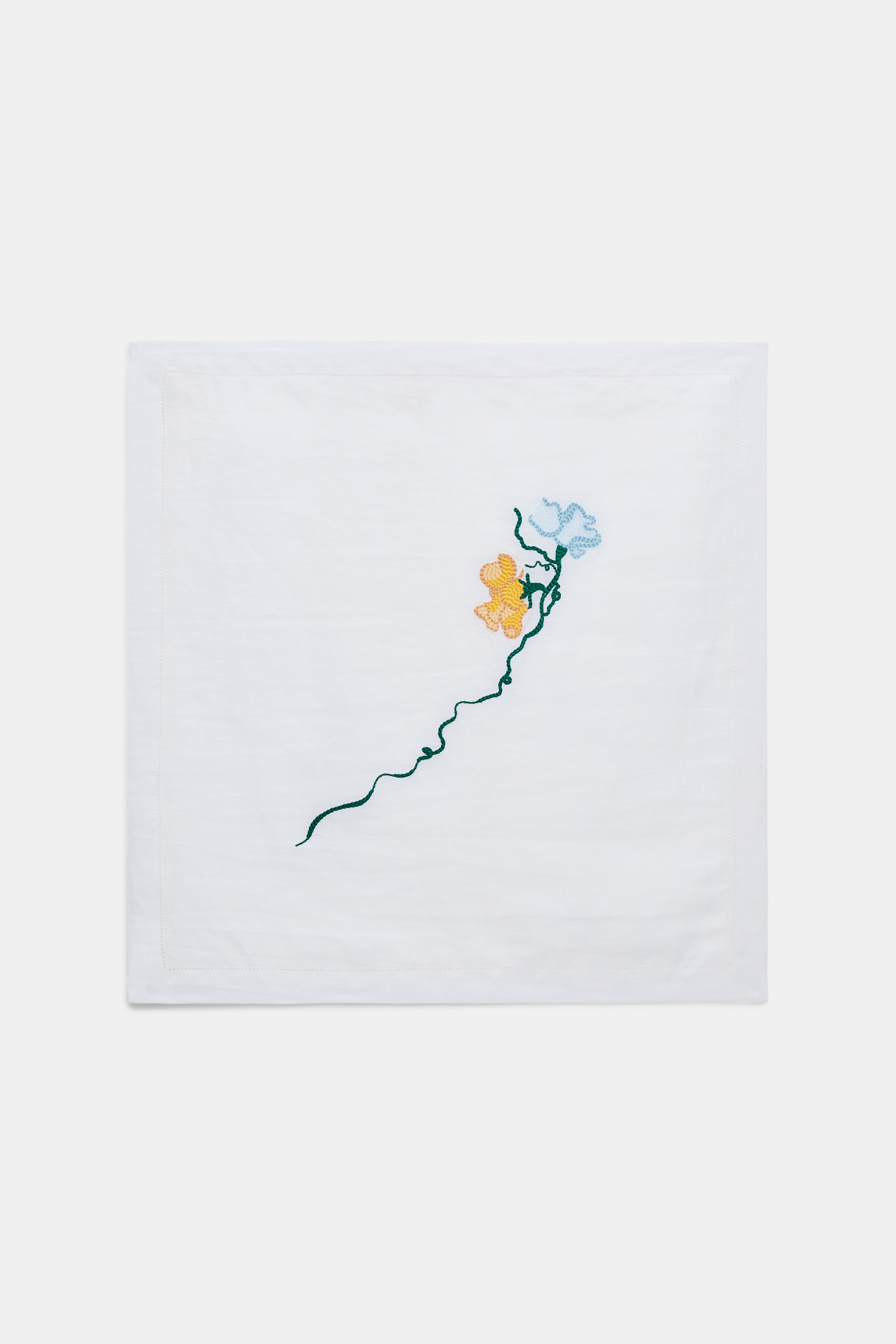 Dorothee Schumacher Bestickte Leinenserviette im 2er-Set wicked flower embroidery yellow