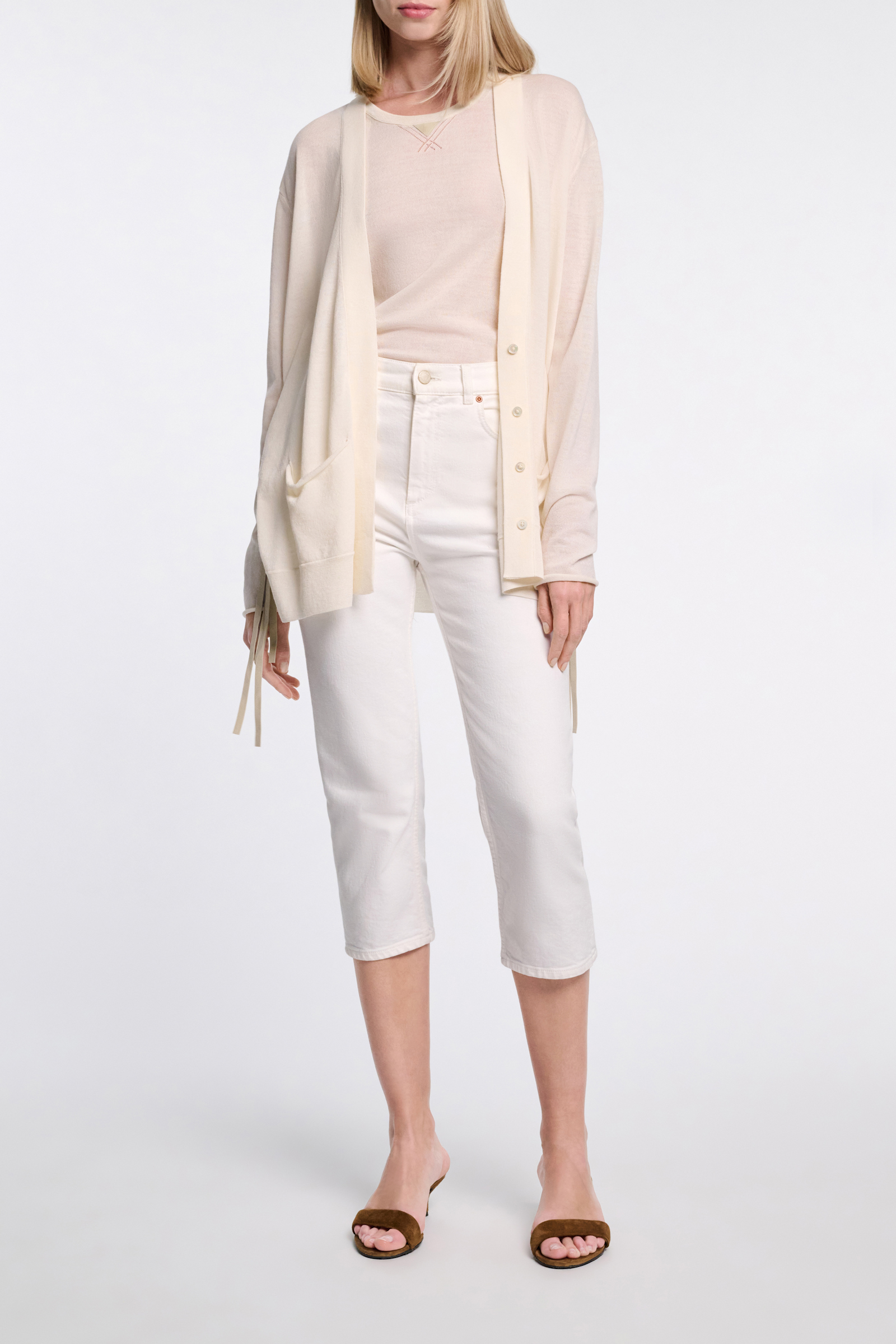 Dorothee Schumacher Top mit Rundhalssausschnitt cozy white